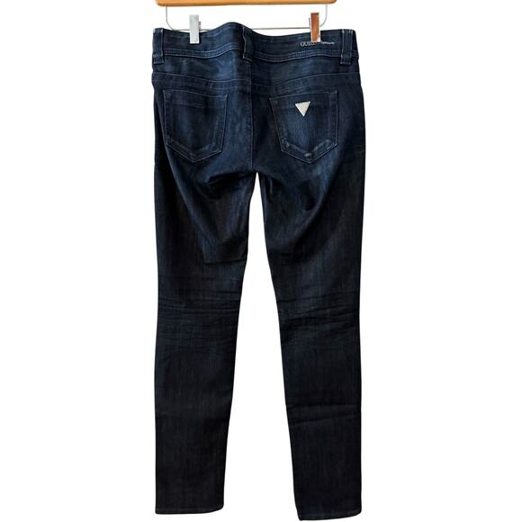 Guess Collection Daredevil Low Rise Crystal Studded Denim Jeans 27 - Picture 6 of 10